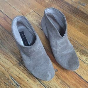Taupe/brown ankle boots, size 6.5 STEVEN